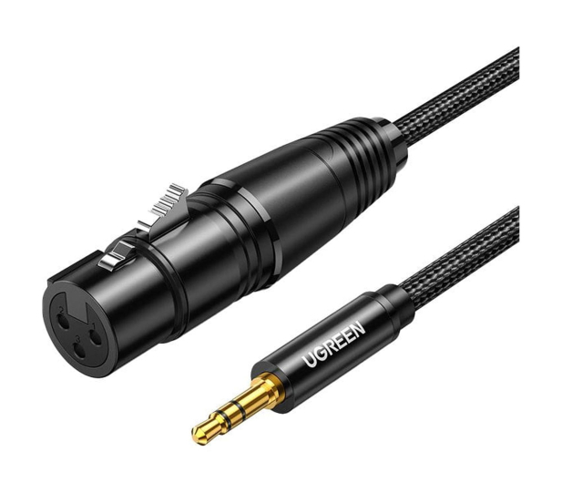 UGREEN Kabel XLR do jack AV182 3.5mm AUX 1m czarny - 1489187 - zdjęcie